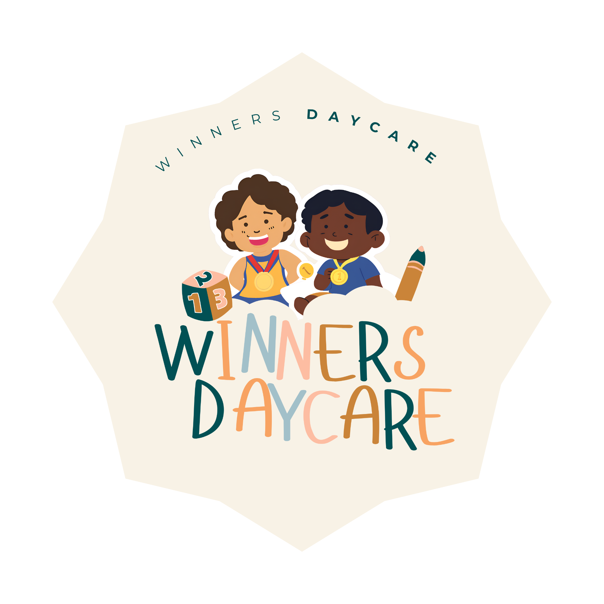 Winners Daycare logo by emer designs